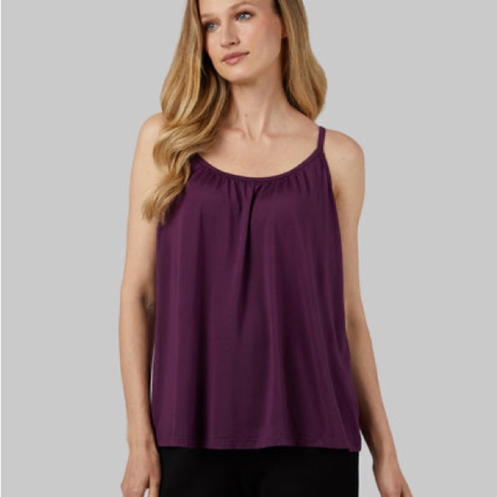 32 Degrees Plum Flowy Bra Cami XL